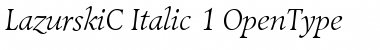 LazurskiC Italic