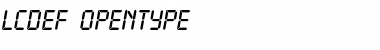 LCDEF Font
