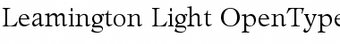 Leamington-Light Font