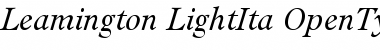 Leamington-LightIta Font