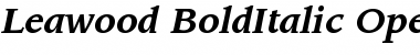 ITC Leawood Bold Italic Font