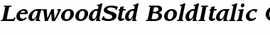 ITC Leawood Std Bold Italic