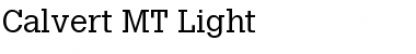 Calvert MT Light Regular Font