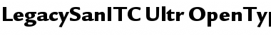 Legacy Sans ITC Ultra Font