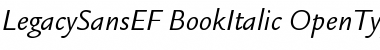 LegacySansEF BookItalic Font