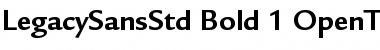ITC Legacy Sans Std Bold Font