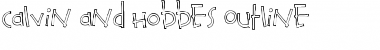 Calvin and Hobbes Outline Font