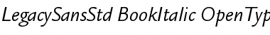 ITC Legacy Sans Std Book Italic Font