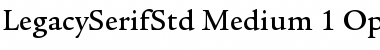 ITC Legacy Serif Std Medium Font