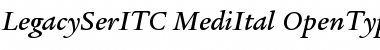Legacy Serif ITC Medium Italic