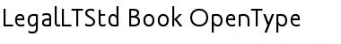 Legal LT Std Book Font