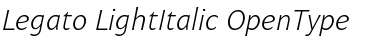 Legato Light Italic