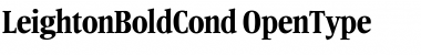 LeightonBoldCond Font