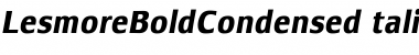 LesmoreBoldCondensedItalic Font