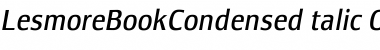 LesmoreBookCondensedItalic Regular Font