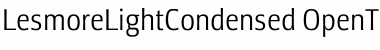 LesmoreLightCondensed Regular Font