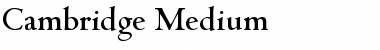 Cambridge-Medium Font