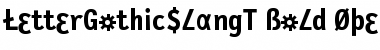 LetterGothicSlangT Bold Font