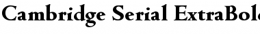 Cambridge-Serial-ExtraBold Font
