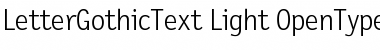 LetterGothicText Font
