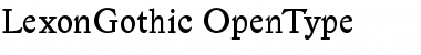 Lexon Gothic Font