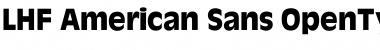 LHF American Sans Regular Font