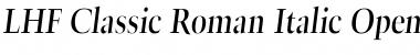 LHF Classic Roman Italic