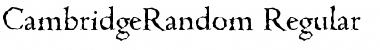 CambridgeRandom Font