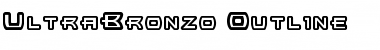 UltraBronzo Outline Font
