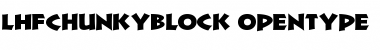LHFChunkyBlock Regular Font