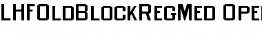 LHFOldBlockRegMed Font
