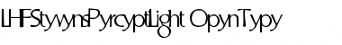 LHF Stevens Percepta Light Font