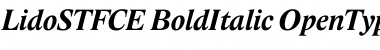 Lido STF CE Bold Italic