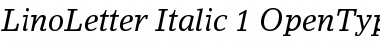 LinoLetter Italic