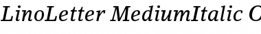 Lino Letter Medium Italic