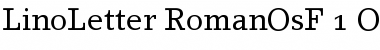LinoLetter Roman Oldstyle Figures Font