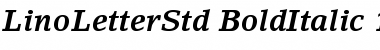 LinoLetter Std Bold Italic