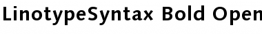 LinotypeSyntax Bold Font