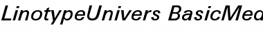 LinotypeUnivers BasicMediumItalic Font
