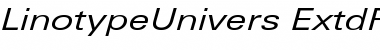 LinotypeUnivers ExtdRegularItalic Font