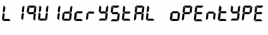 LiquidCrystal Font