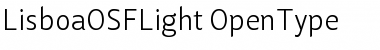 Lisboa OSF Light Regular Font