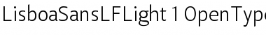 Lisboa Sans LF Light Regular Font