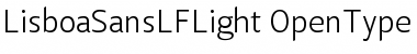 Lisboa Sans LF Light Font