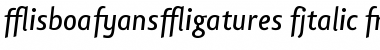 Lisboa Sans Ligatures Italic Font