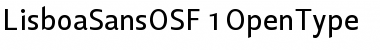 Lisboa Sans OSF Regular Font