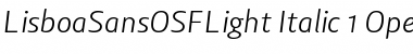 Lisboa Sans OSF Light Font