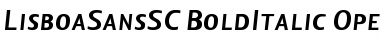 Lisboa Sans SC Bold Italic Font