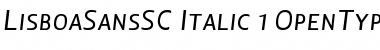 Lisboa Sans SC Italic Font