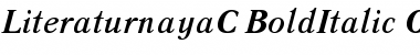 LiteraturnayaC Bold Italic Font